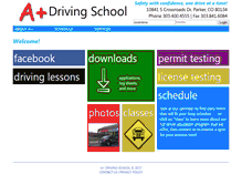 Tablet Screenshot of a-plus-drivingschool.com